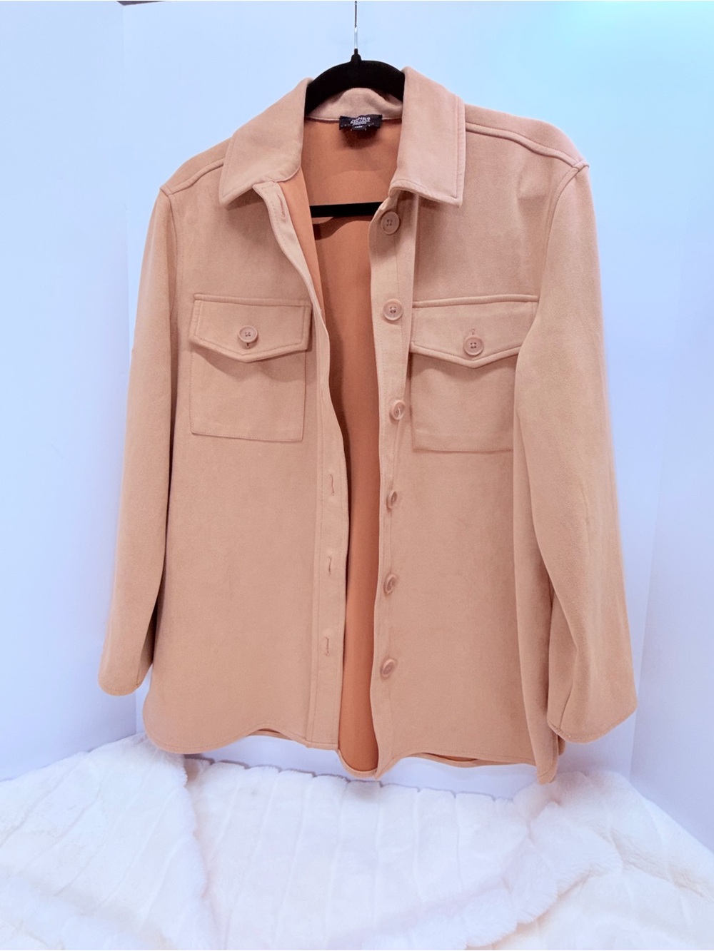 Women's size Small - Classic Button-Front Jacket in Camel - Jones New York
